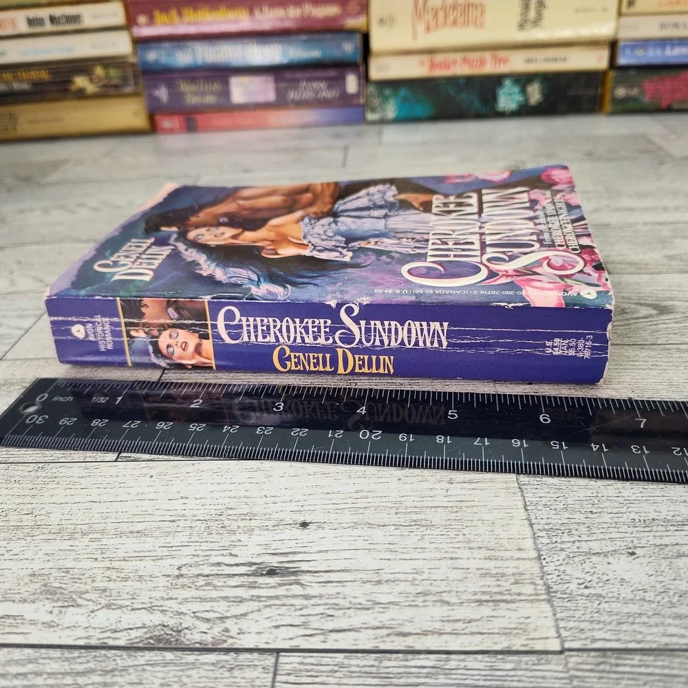 Cherokee Sundown Genell Dellin 1992 Avon First Print Cherokee Historical Romance